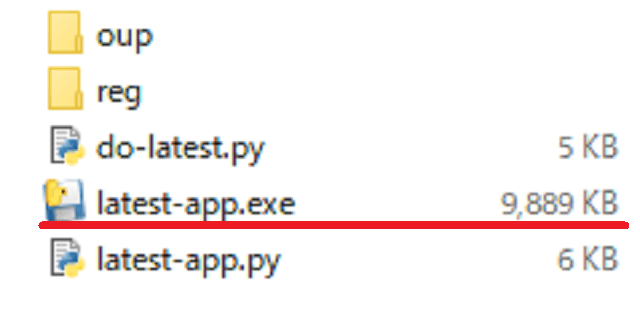 exeファイルのサイズ容量